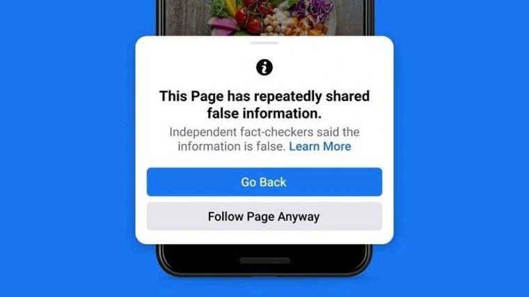 Facebook Began to Warn Users About Pages That Publish Disinformation
