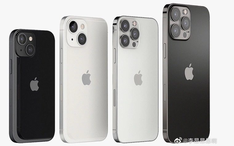 The Entire Range of iPhone 13 Was Shown on High-quality Renders