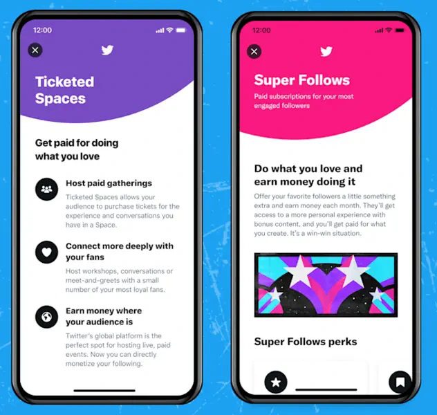 Twitter Unveils Two New Monetization Features Ticketed Spaces and Super Follows