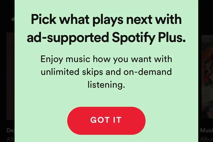 Spotify trying a cheap plus subscription